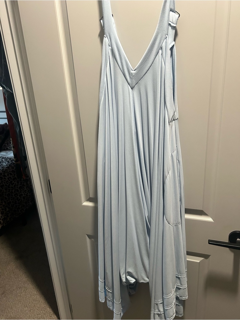 Free People Light Blue Flowing Jumpsuit Romper - Picture 3 of 4